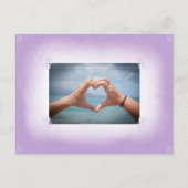 Palm Beach Waterverf Foto Sla de datum op Aankondigingskaart (Achterkant)