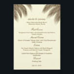 Palm Beach Wedding Menu Card - Bruin<br><div class="desc">Prachtig en vol tropisch charme zal dit moderne Palm Beach Wedding Collectie van berryberrysnoot.com je gasten van hun voeten vegen. Neem contact met ons op voor aangepaste kleuren.</div>