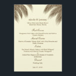 Palm Beach Wedding Menu Card - Bruin<br><div class="desc">Prachtig en vol tropisch charme zal dit moderne Palm Beach Wedding Collectie van berryberrysnoot.com je gasten van hun voeten vegen. Neem contact met ons op voor aangepaste kleuren.</div>