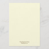 Palm Beach Wedding Menu Card - Bruin (Achterkant)