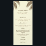 Palm Beach Wedding Menu Card - Bruin<br><div class="desc">Prachtig en vol tropisch charme zal dit moderne Palm Beach Wedding Collectie van berryberrysnoot.com je gasten van hun voeten vegen. Neem contact met ons op voor aangepaste kleuren.</div>