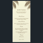 Palm Beach Wedding Menu Card - Bruin<br><div class="desc">Prachtig en vol tropisch charme zal dit moderne Palm Beach Wedding Collectie van berryberrysnoot.com je gasten van hun voeten vegen. Neem contact met ons op voor aangepaste kleuren.</div>