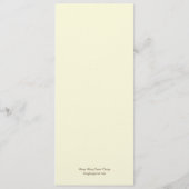 Palm Beach Wedding Menu Card - Bruin (Achterkant)