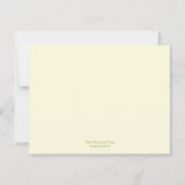 Palm Beach Wedding Save the Date Cards - Green (Achterkant)