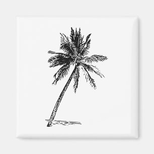 Palm Beachwear Strand Outfit Surfen Aloha Retro Pa Magneet