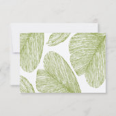  Palm Bestemming Strand Bruiloft RSVP (Achterkant)