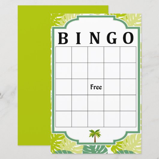 Palm bingo (Voorkant / Achterkant)