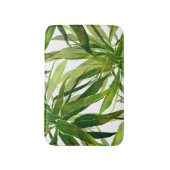 Palm bladeren hand geschilderd patroon badmat (Voorkant Verticaal)