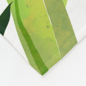Palm bladeren hand geschilderd patroon fleece deken (Hoek)