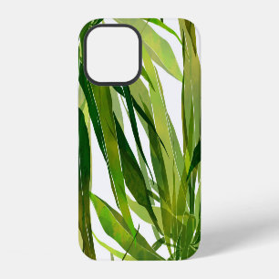 Palm bladeren hand geschilderd patroon iPhone 12 hoesje