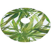 Palm bladeren hand geschilderd patroon kerstboom rok (Gekanteld)