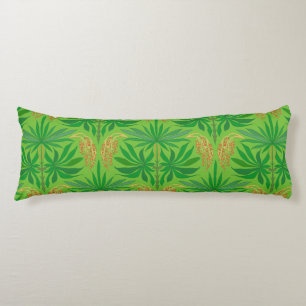 Palm Bloemen Tropisch Patroon Lichaamskussen