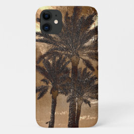 Palm Bomen Hoge Sepia Case-Mate iPhone Case