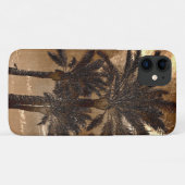 Palm Bomen Hoge Sepia Case-Mate iPhone Case (Achterkant (horizontaal))