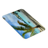 Palm boom en overwater resort rechthoekige magneet (Rechterzijde)