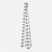 Palm Branch en Leaves Silhouette Stropdas (Achterkant)