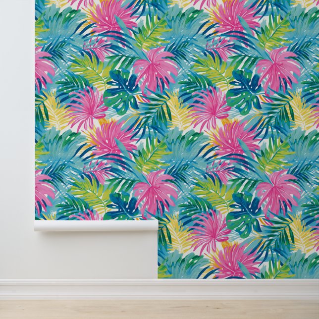Palm Breeze Canvas Behang (Applicatie)