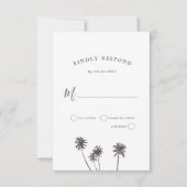 Palm Breeze | RSVP Kaartje (Voorkant)