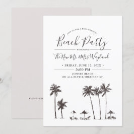 Palm Bries | Post-huwelijksfeest op het strand Kaart