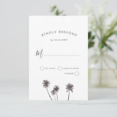 Palm Bries | RSVP Kaartje (Staand voorkant)