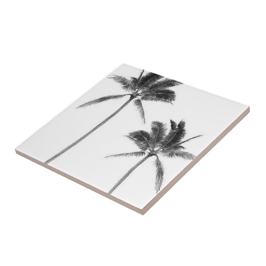 Palm California  retro tile Tegeltje (Zijkant)