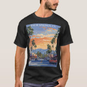 PALM CANYON DRIVE-PALM SPRINGS CA T-SHIRT (Voorkant)