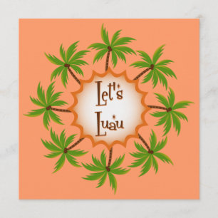 Palm Circle Luau Uitnodiging
