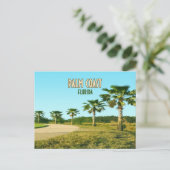 Palm Coast Florida Palm Trees  Briefkaart (Staand voorkant)