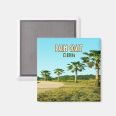 Palm Coast Florida Palm Trees  Magneet (Voorkant / Achterkant)