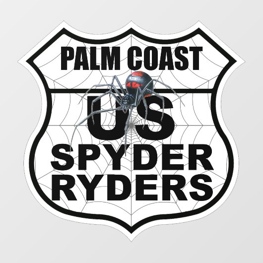 Palm Coast-hoofdstuk - Decal-hoofdstuklogo Raamsticker (Vel)