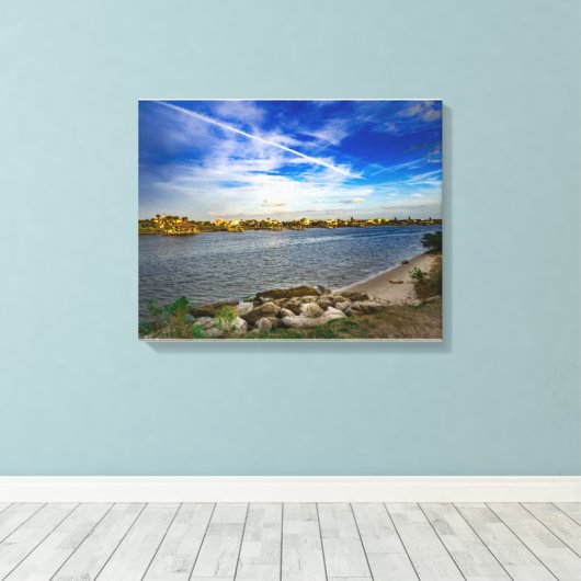 Palm Coast Matanzas Canvas Afdruk (Insitu (Houten vloer))