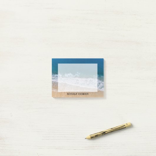 Palm Coast Sandy Beach Florida Post-it® Notes (Op bureau)
