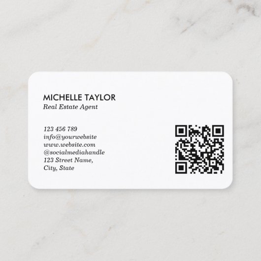 Palm Coastal Vastgoed Makelaar Foto QR Visitekaartje (Achterkant)