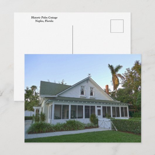 Palm Cottage, Napels, Florida Briefkaart (Voorkant / Achterkant)