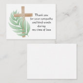 Palm Cross - dank je creditcard Notitiekaartje (Voorkant / Achterkant)