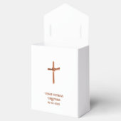 Palm Cross gepersonaliseerd, doopsel of communie Bedankdoosjes (Geopend)