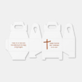 Palm Cross gepersonaliseerde gunsten, doop, commun Bedankdoosjes (Uitgevouwen)