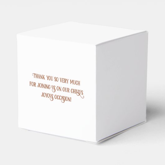 Palm Cross gepersonaliseerde gunsten voor de doop Bedankdoosjes (Achterkant)