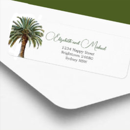 Palm Date Tree Elegant Modern Chic Etiket