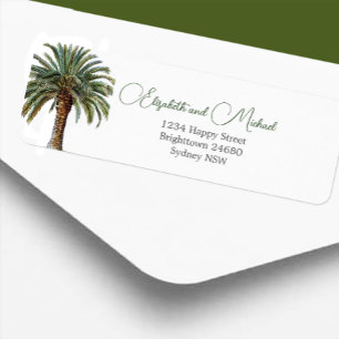 Palm Date Tree Elegant Modern Chic Etiket