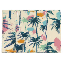 Palm Decorated Gift Bag Groot Cadeauzakje