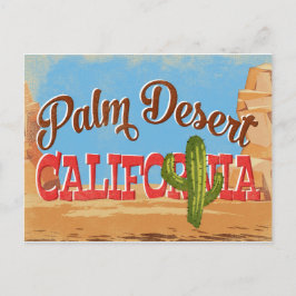 Palm Desert Briefkaart Californische woestijn Retr