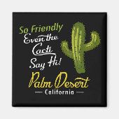 Palm Desert Cactus Funny Retro Magneet (Voorkant)