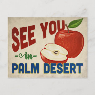 Palm Desert California Apple - Vintage Travel Briefkaart