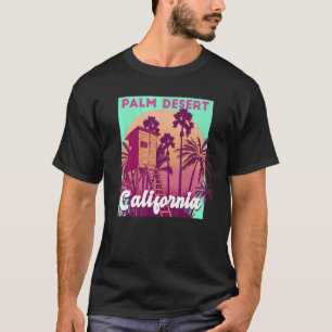 Palm Desert California palm Bstrand retro vinta T-shirt