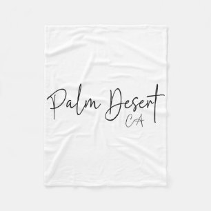 Palm Desert Californië Ca Retro Fleece Deken