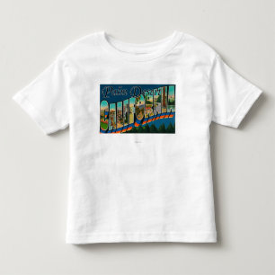 Palm Desert, Californië - grote letterscènes Kinder Shirts