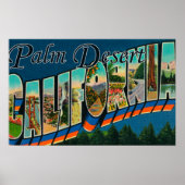 Palm Desert, Californië - grote letterscènes Poster (Voorkant)