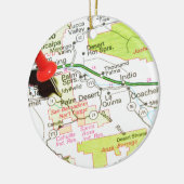 Palm Desert, Californië Keramisch Ornament (Links)