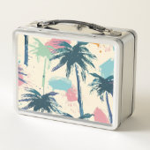 Palm Design metalen lunchbox (Achterkant)